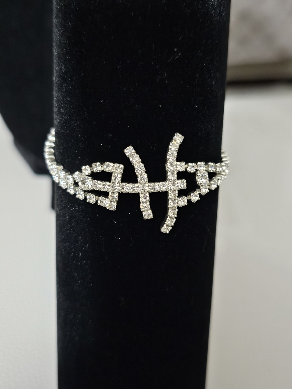 Silver-tone Crystal Pavé Link Bracelet